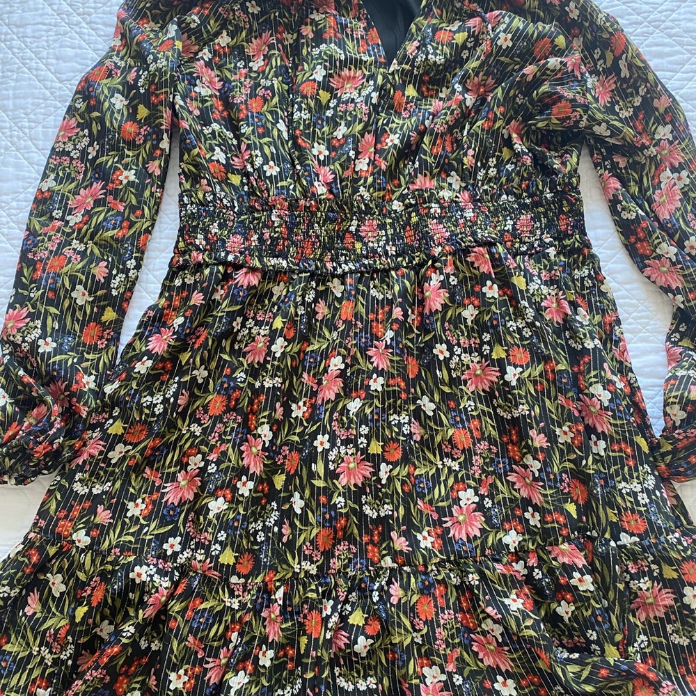 Old Navy Black Floral Dress